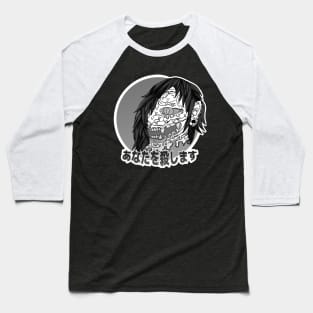 Oni Grime Manga Style Baseball T-Shirt